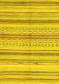 Abstract Yellow Modern Rug, abs2180yw