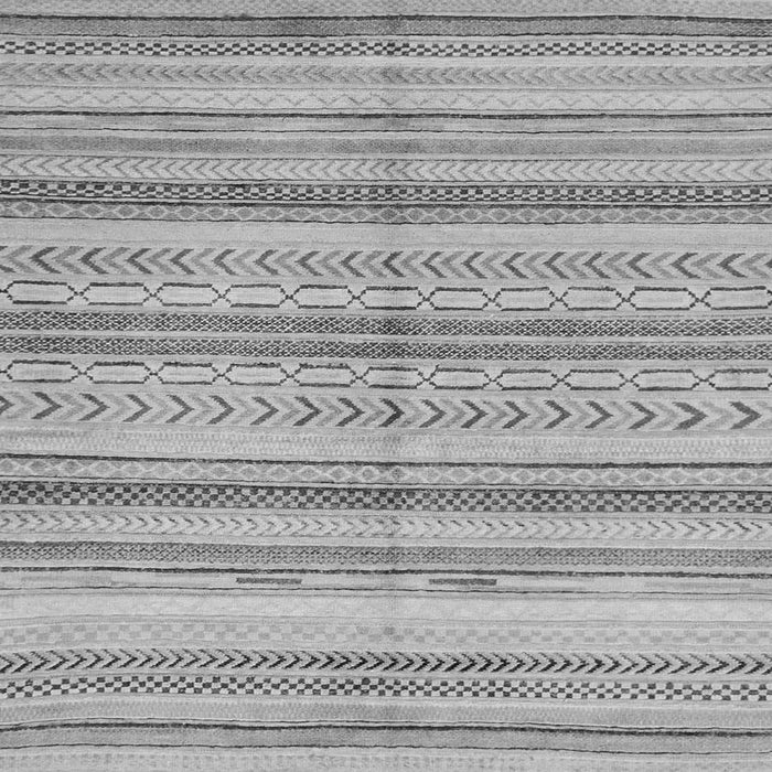 Square Abstract Gray Modern Rug, abs2180gry