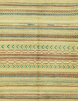 Machine Washable Abstract Chrome Gold Yellow Rug, wshabs2180