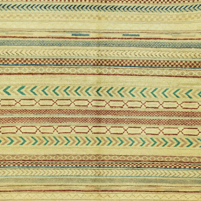 Machine Washable Abstract Chrome Gold Yellow Rug, wshabs2180