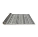 Sideview of Abstract Gray Modern Rug, abs2180gry