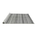 Sideview of Machine Washable Abstract Gray Modern Rug, wshabs2180gry