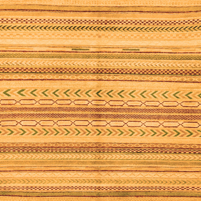 Square Abstract Orange Modern Rug, abs2180org