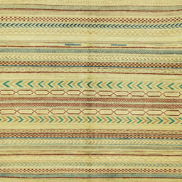 Square Abstract Chrome Gold Yellow Modern Rug, abs2180