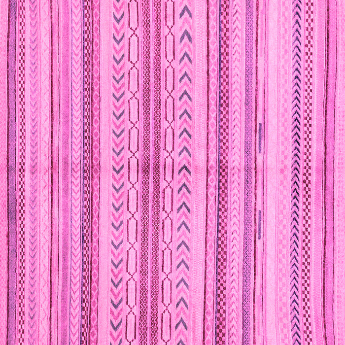 Square Machine Washable Abstract Pink Modern Rug, wshabs2180pnk