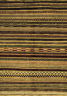 Abstract Brown Modern Rug, abs2181brn