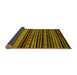 Sideview of Abstract Yellow Modern Rug, abs2181yw