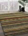 Machine Washable Abstract Brass Green Rug in a Family Room, wshabs2181