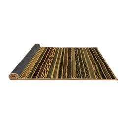 Sideview of Abstract Brown Modern Rug, abs2181brn