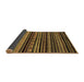 Sideview of Abstract Brown Modern Rug, abs2181brn