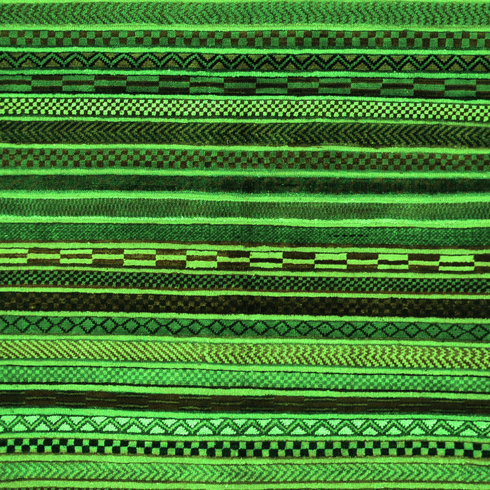 Machine Washable Abstract Green Modern Area Rugs, wshabs2181grn