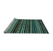 Sideview of Machine Washable Abstract Light Blue Modern Rug, wshabs2181lblu