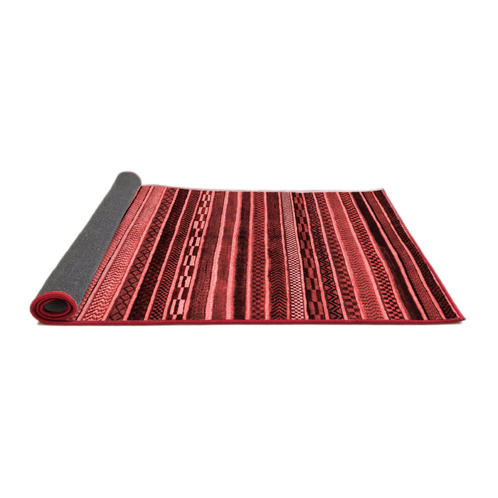 Abstract Red Modern Area Rugs