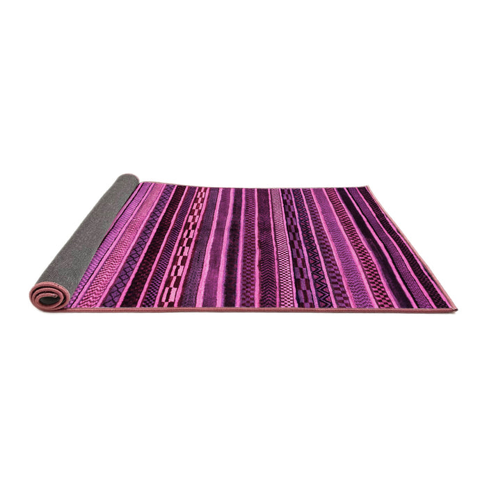 Sideview of Abstract Pink Modern Rug, abs2181pnk