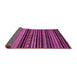 Sideview of Abstract Pink Modern Rug, abs2181pnk