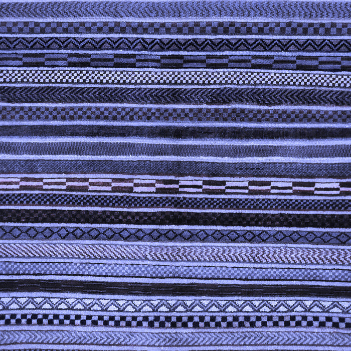 Machine Washable Abstract Blue Modern Rug, wshabs2181blu