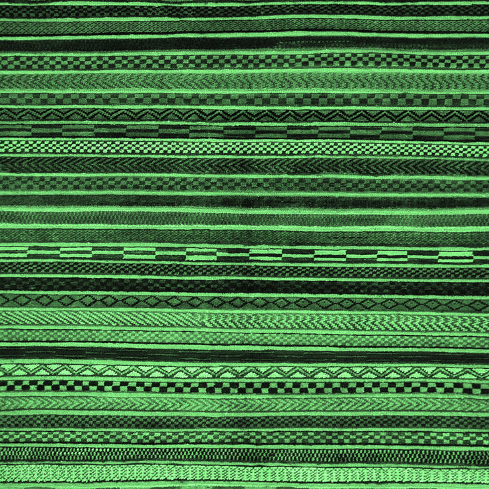 Square Machine Washable Abstract Emerald Green Modern Area Rugs, wshabs2181emgrn