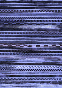 Abstract Blue Modern Rug, abs2181blu