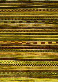 Abstract Yellow Modern Rug, abs2181yw