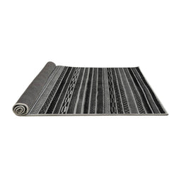 Sideview of Abstract Gray Modern Rug, abs2181gry