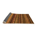 Sideview of Abstract Orange Modern Rug, abs2181org