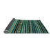 Sideview of Abstract Light Blue Modern Rug, abs2181lblu