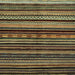 Square Abstract Copper Green Modern Rug, abs2181