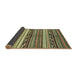 Sideview of Abstract Avocado Green Modern Rug, abs2182