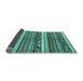 Sideview of Abstract Light Blue Modern Rug, abs2182lblu