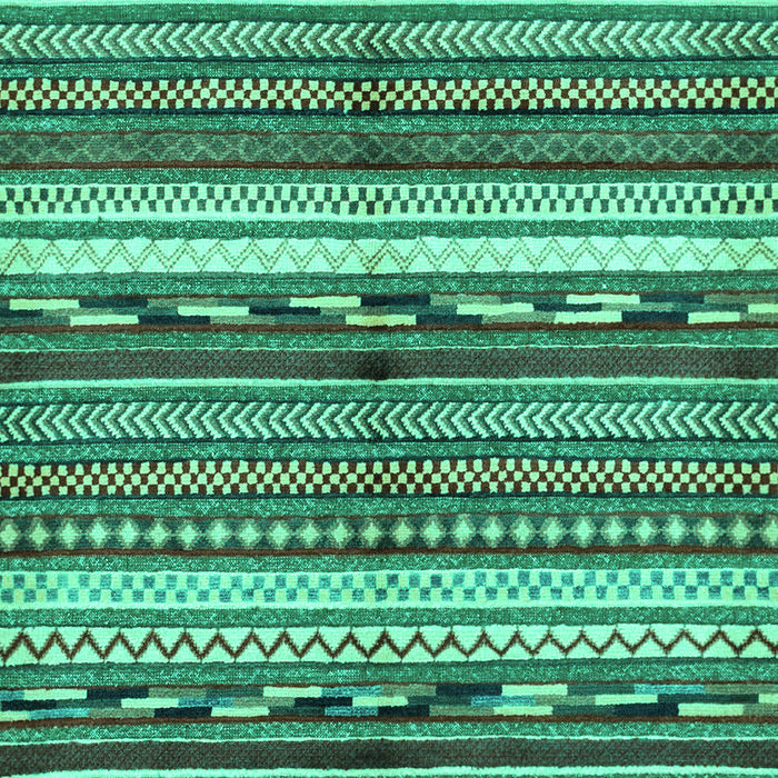 Machine Washable Abstract Turquoise Modern Area Rugs, wshabs2182turq