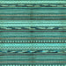 Square Abstract Light Blue Modern Rug, abs2182lblu