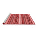 Modern Red Washable Rugs