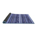 Sideview of Abstract Blue Modern Rug, abs2182blu