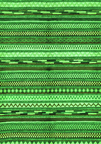 Abstract Green Modern Rug, abs2182grn