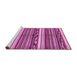 Sideview of Machine Washable Abstract Pink Modern Rug, wshabs2182pnk