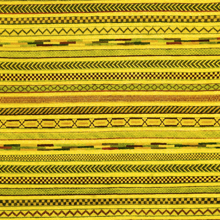 Machine Washable Abstract Yellow Modern Rug, wshabs2183yw