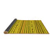 Sideview of Abstract Yellow Modern Rug, abs2183yw