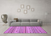 Machine Washable Abstract Purple Modern Area Rugs in a Living Room, wshabs2183pur