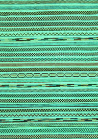 Abstract Turquoise Modern Rug, abs2183turq