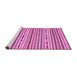 Sideview of Machine Washable Abstract Pink Modern Rug, wshabs2183pnk