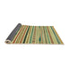 Sideview of Abstract Metallic Gold Modern Rug, abs2184