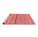 Modern Red Washable Rugs