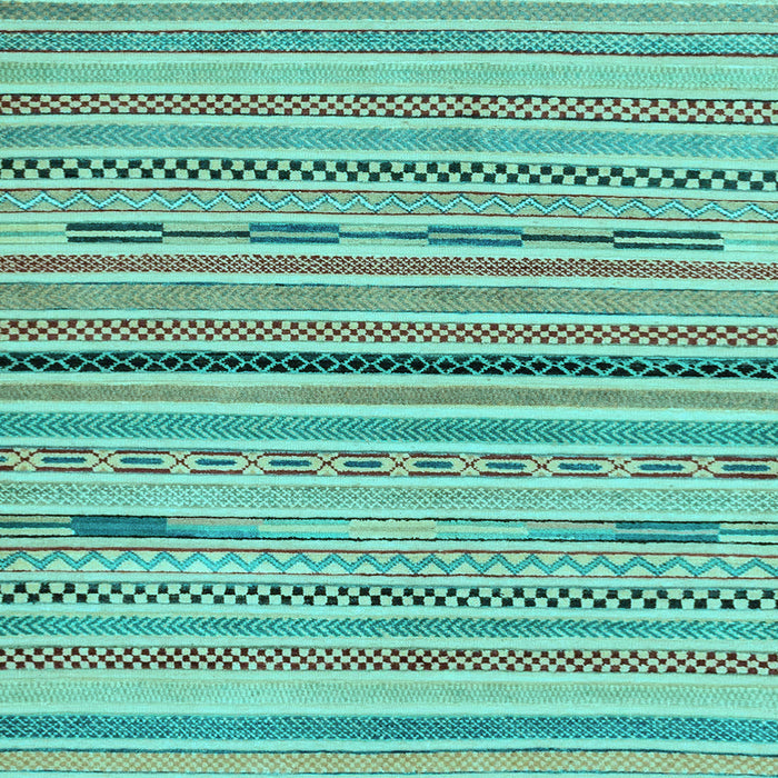 Square Abstract Light Blue Modern Rug, abs2184lblu