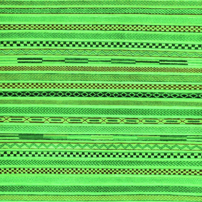 Square Abstract Green Modern Rug, abs2184grn