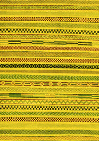 Abstract Yellow Modern Rug, abs2184yw