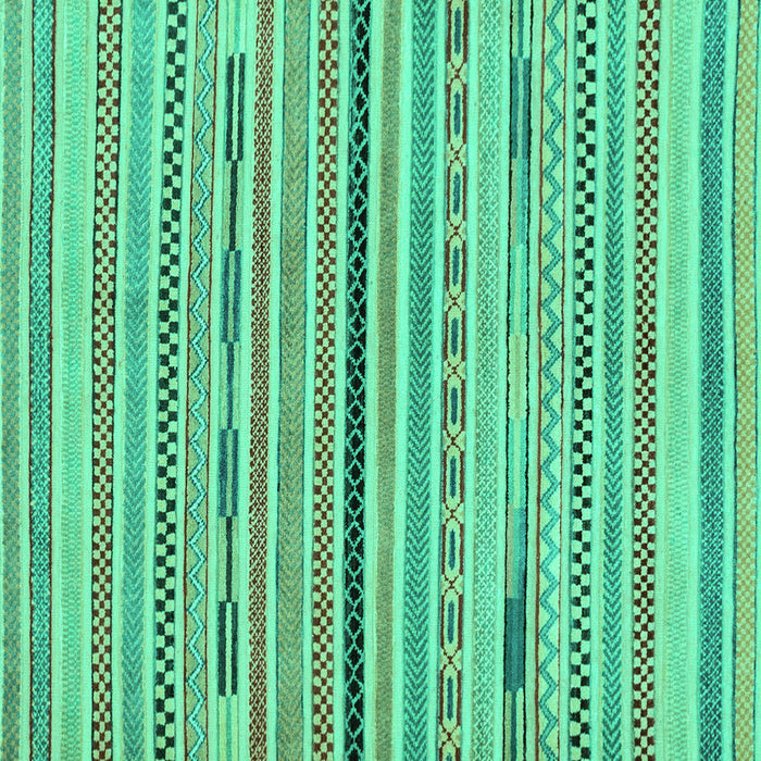 Square Abstract Turquoise Modern Rug, abs2184turq