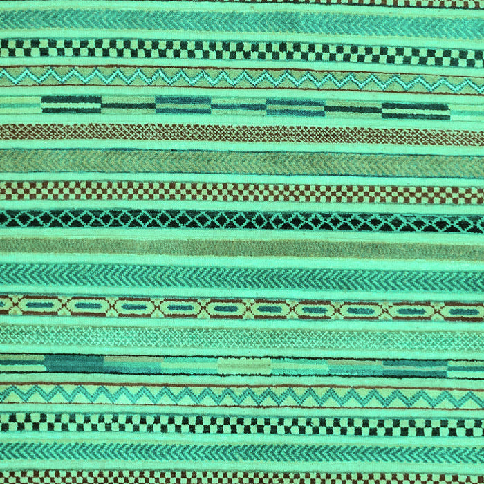Machine Washable Abstract Turquoise Modern Area Rugs, wshabs2184turq