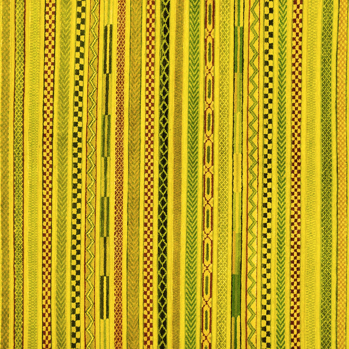 Square Abstract Yellow Modern Rug, abs2184yw