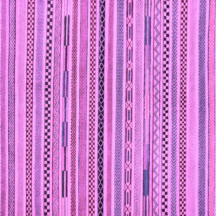 Square Machine Washable Abstract Purple Modern Area Rugs, wshabs2184pur