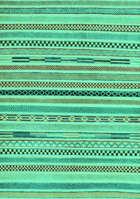 Abstract Turquoise Modern Rug, abs2184turq